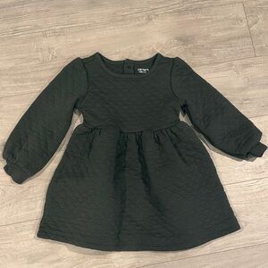 Carter's Dark Green Quilted Kids Dress 3T